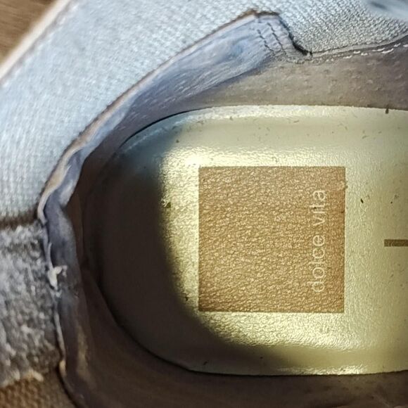 Dolce Vita Boots Womens Size 8.5 Ivory Suede Chelsea Wedge Lug Sole Pull On - Picture 11 of 16